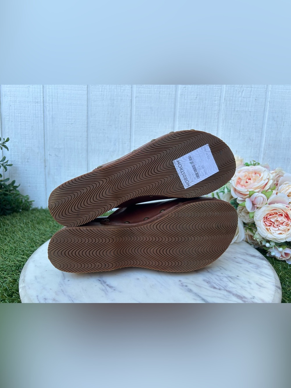 Dansko Andie 
$220 women size 37 US 6-6.5 gently used
Color Tan Calf Mule - Picture 15 of 16